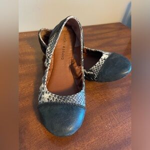 Lucky Brand Snake Print Ballet Flats 9M